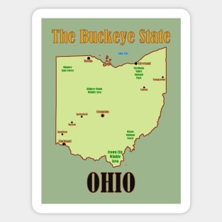 Ohio Map Sticker